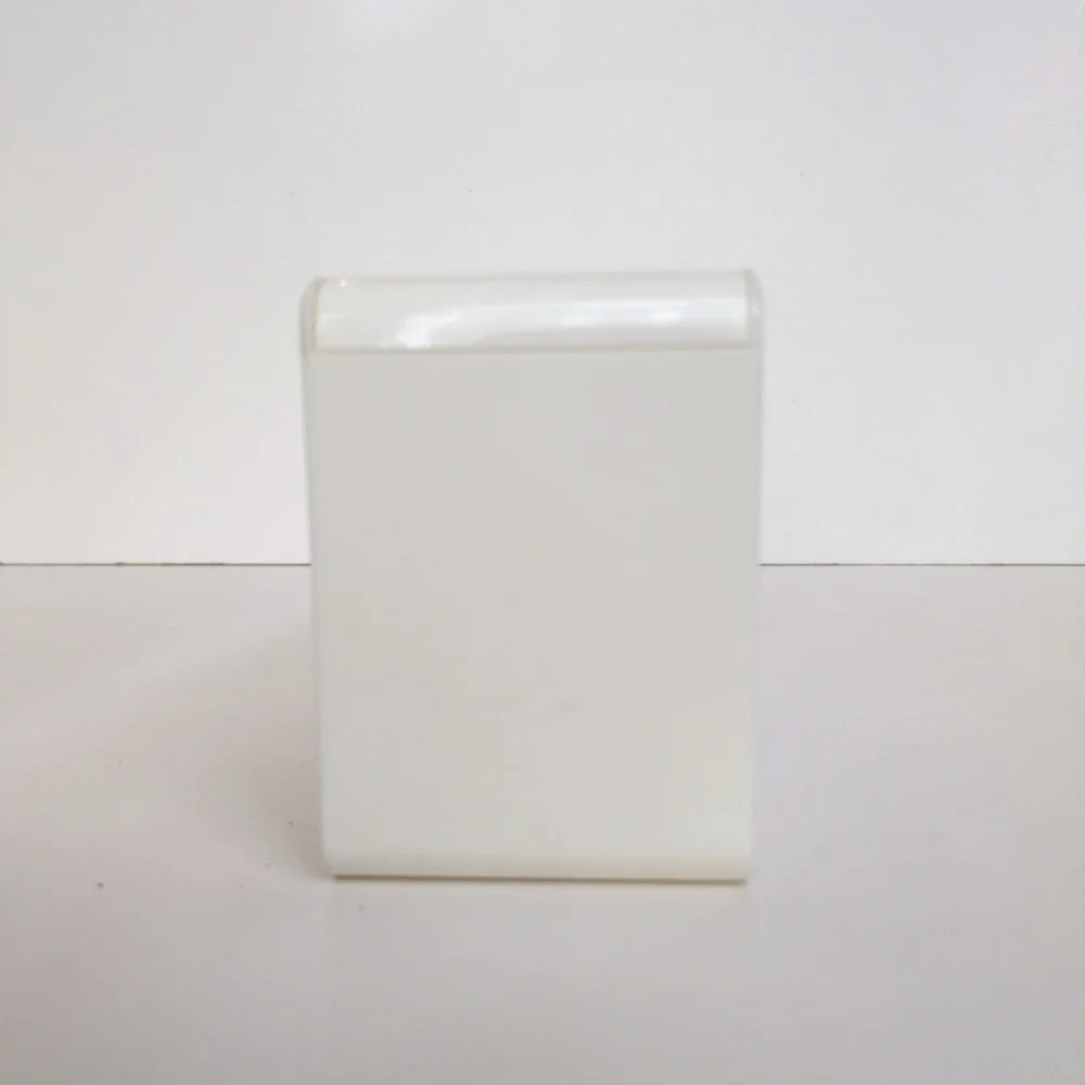 RARE Vtg Clinique Storage Box White Embossed Logo Makeup Organizer Case